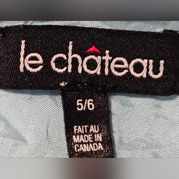 Y2K Le Chateau Blue & White Tweed Skirt and Blazer Jacket Suit Set. - Picture 15 of 16